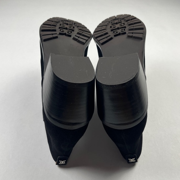 Sam Edelman Black Ankle Suede Leather Boots - Picture 12 of 16